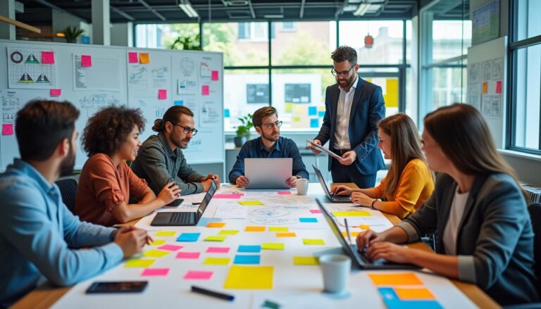 participez à un sprint design intensif pour structurer et valider efficacement votre nouveau go-to-market, alliant innovation et stratégie pour un lancement réussi.